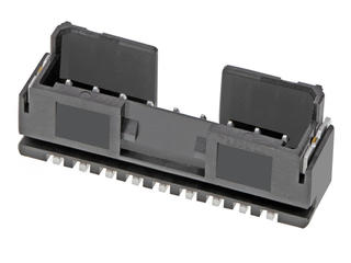 2159310971 - 2.50mm Pitch, Mini-Lock PCB Header, Single Row, Vertical, Surface Mount, Tin Plating, 9 Circuits, Black, Tape and Reel