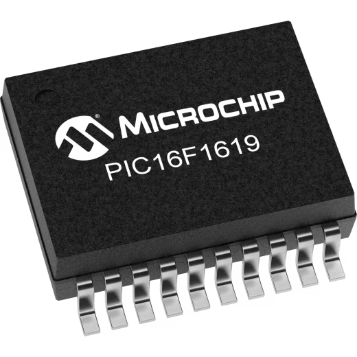 Microchip Technology-PIC16LF1619-E/SS Microcontrollers - MCUs MCU 8-bit PIC RISC 14KB Flash 2.5V/3.3V 20-Pin SSOP Tube