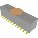 Samtec-MLE-112-01-G-DV-A-K-TR Connector Headers and PCB Receptacles Conn Socket Strip SKT 24 POS 1mm Solder ST Top Entry SMD T/R