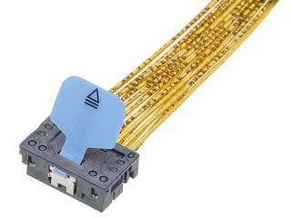 2160000200 - NearStack HD Right-Angle-to-NearStack HD Right-Angle Cable Assembly, Pull Tab, Without Expando, 56 Circuits, 18 Differential Pair, 200.00mm