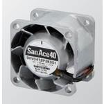 SANYO DENKI-9HV0412P3K001 Blowers and Fans DC Fan Axial Ball Bearing 12V 10.8V to 12.6V 29.3CFM 65dB 40 X 40 X 28mm High Static Pressure