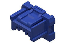 2016472044 - Spot-On Wire-to-Board Receptacle Housing, 1.50mm Pitch, Single Row, 4 Circuits, Blue