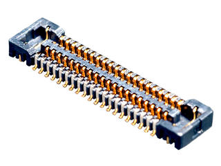5024267012 - SlimStack Board-to-Board Receptacle, 0.40mm Pitch, Surface Mount, Dual Row, Vertical, 1.00mm Stacking Height, with Solder Tabs, 70 Circuits