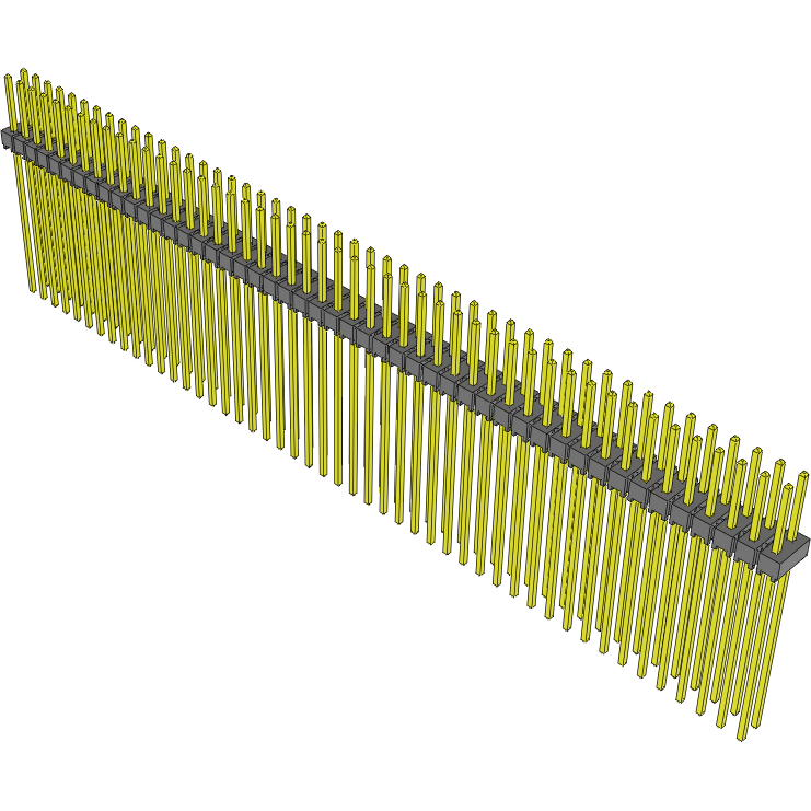 Samtec-HTSW-148-29-G-D Connector Headers and PCB Receptacles Conn Unshrouded Header HDR 96 POS 2.54mm Solder ST Top Entry Thru-Hole Bulk