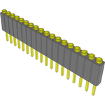 Samtec-ESS-118-T-26 Connector Headers and PCB Receptacles Conn Socket Strip SKT 18 POS 2.54mm Solder ST Top Entry Thru-Hole Bulk