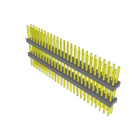 Samtec-ZW-25-20-G-D-500-300 Connector Headers and PCB Receptacles Conn Board Stacker HDR 50 POS 2.54mm Solder ST Top Entry Thru-Hole Bulk