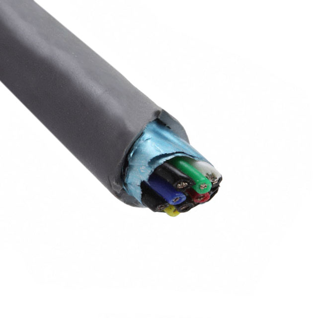 10 (5 Pair Twisted) Foil Blk-R,W,G,Blu,Y