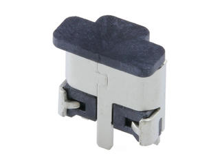 1051330001 - Micro-USB B Receptacle, Vertical, Surface Mount, 6.70mm Height, 2.30mm Solder Tabs, with Cover, Lead-Free, Gold (Au) Plating