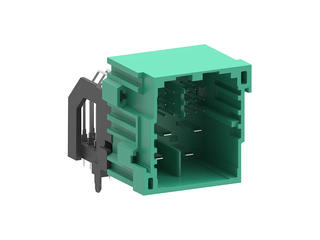 2005020251 - stAK50h Right-Angle Hybrid Header, 25 Circuits, Key 1, Green, Tube