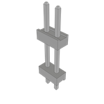 Samtec-TW-02-04-T-S-315-118 Connector Headers and PCB Receptacles Conn Board Stacker HDR 2 POS 2mm Solder ST Top Entry Thru-Hole Bulk