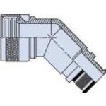 Glenair-M85049/83-28P03 Backshells Banding Backshell 45° 28 Shell Size Electroless Nickel Stainless Steel Self Lock