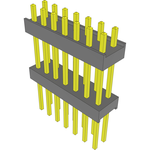 Samtec-EW-07-11-G-D-500 Connector Headers and PCB Receptacles Conn Board Stacker HDR 14 POS 2.54mm Solder ST Top Entry Thru-Hole Bulk