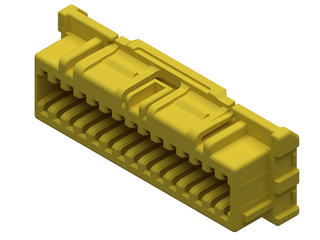 2011962383 - Spot-On Wire-to-Board Receptacle Housing, 2.00mm Pitch, Dual Row, 38 Circuits, Yellow 2011962383 - Spot-On Wire-to-Board Receptacle Housing, 2.00mm Pitch, Dual Row, 38 Circuits, Yellow