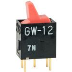 NKK Switches-GW12LCP Switch Rocker Switch Rocker ON None ON SPDT PC Pins Paddle 0.1A 28VAC 28VDC 0.4VA 50000Cycles