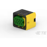 TE Connectivity-3-1418479-1 Connector Discrete Wire Housing Conn Housing RCP 8 POS 4mm Crimp ST Cable Mount Green Package