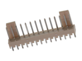 22041141 - Mini-Latch / KK Wire-to-Board Header, Vertical, with Friction Ramp, 14 Circuits, Tin (Sn) Plating, Natural