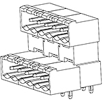 Molex-0395381020 Connector Headers and PCB Receptacles Conn Shrouded Header (4/4 Sides) HDR 20 POS 5.08mm Solder RA Thru-Hole Eurostyle