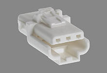 1502010004 - Ditto Hermaphroditic Crimp Housing, Positive Lock, 4 Circuit, Glow-Wire Capable, Natural