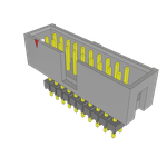 Samtec-ZST-110-02-G-D-625 Connector Headers and PCB Receptacles Conn Elevated Shrouded Header HDR 20 POS 2.54mm Solder ST Thru-Hole Bulk