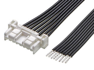2219591083 - CLIK-Mate-to-Pigtail Off-the-Shelf (OTS) Cable Assembly, 2.00mm Pitch, Single Row, 300.00mm Length, 8 Circuits, White