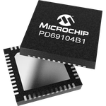 Microchip Technology-PD69104B1FILQ-TR Power Over Ethernet - PoE Controllers Power Over Ethernet PSE Controller 44V 57V 48-Pin QFN EP