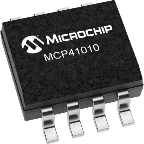 Microchip Technology-MCP41010T-E/SN Digital Potentiometers Digital Potentiometer 10kOhm 256POS Volatile Linear 8-Pin SOIC N T/R