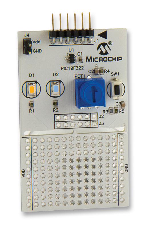 Development Kit, PIC10F32X MCU, Configurable Logic Cell, Small Size, High Efficiency