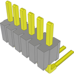 Samtec-HTMS-106-02-S-S-RA Connector Headers and PCB Receptacles Conn Unshrouded Header HDR 6 POS 1.27mm Solder RA Side Entry Thru-Hole Layer
