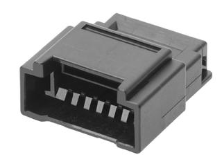 2145252061 - 1.25mm Pitch, Micro-Lock Plus Plug Crimp Housing, Single Row, 6 Circuits, UL 94V-0, Low-Halogen, Black