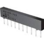 Bourns-4309R-101-100LF Resistor Networks and Arrays Res Thick Film NET 10 Ohm 1 Ohm 1.13W ±250ppm/°C BUS Molded 9-Pin SIP Pin Thru-Hole