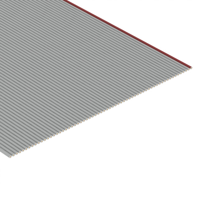 64 strand ribbon-gray with red