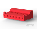 TE Connectivity-3-644463-7 Connector Headers and PCB Receptacles Conn HDR, 07P MTA156 CONN ASSY 22AWG RED