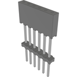 Samtec-ESQT-106-02-L-S-590 Connector Headers and PCB Receptacles Conn Elevated Socket SKT 6 POS 2mm Solder ST Top Entry Thru-Hole Layer