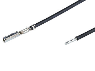 2245722114 - Pre-Crimped Lead Stac64-Female-to-Pigtail, Tin (Sn) Plating, 300.00mm Length, 0.50mm² Wire, Black
