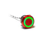 Bulgin Limited-MC25LORGN Switch Push Button Switch Push Button OFF ON DPDT Flush Round Button 0.5A 24VDC Latching Panel Mount Wire Lead Bulk