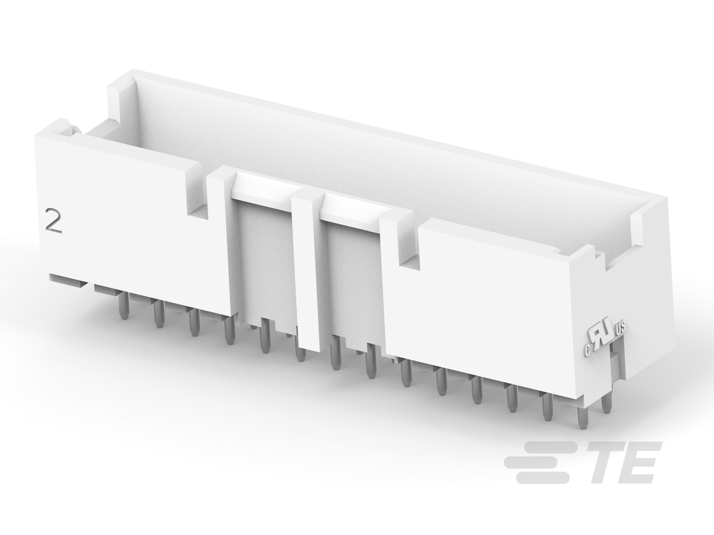 ASSY,HDR,VERT,GWT,BOSSED,DUAL ROW, EP2.5-2-2324245-8