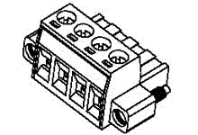 395345622 - 5.08mm Pitch Eurostyle Horizontal Plug, with Retention Screws and Standard Imprinting, Green Housing, Gold (Au) Plated, 22 Circuits