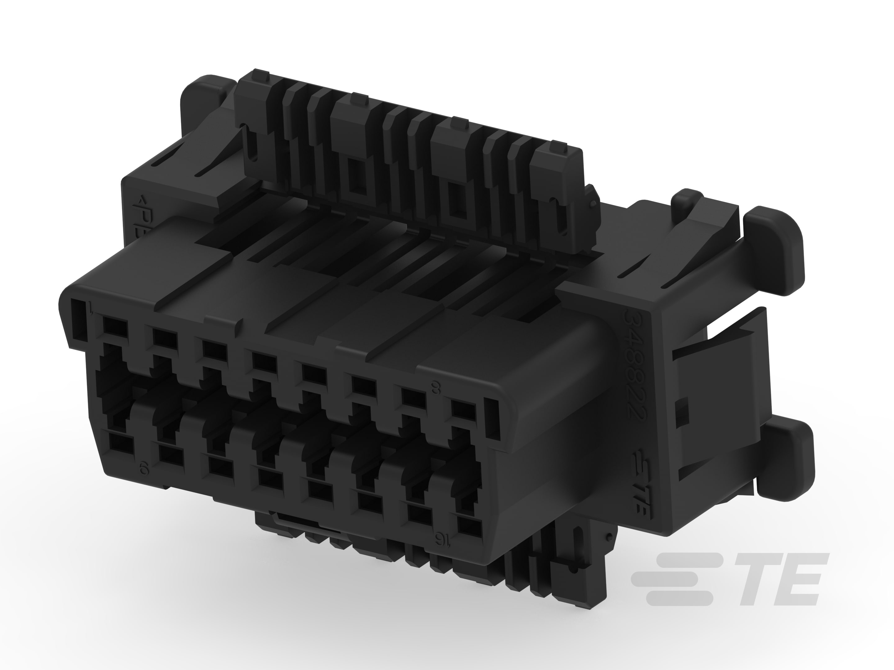 16 WAY DIAGNOSTIC CONN   BLACK-348822-2