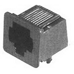 TE Connectivity-520242-3 Connector Telephone and Telecom Conn RJ-25 F 6 POS 2.54mm Solder RA Thru-Hole 6 Terminal 1 Port Cat 3 Box/Tray