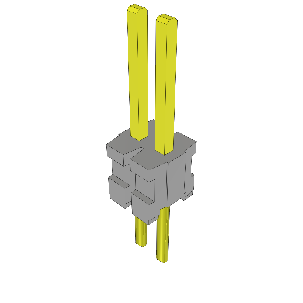 Samtec-TMS-102-51-T-S Connector Headers and PCB Receptacles Conn Unshrouded Header HDR 2 POS 1.27mm Solder ST Top Entry Thru-Hole
