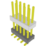 Samtec-HW-05-10-G-D-475-SM-A Connector Headers and PCB Receptacles Conn Board Stacker HDR 10 POS 2.54mm Solder ST Top Entry SMD Tube