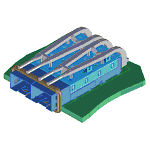 Molex-0747270001 Connector Accessories Connector Accessories SFP Cage Light Pipe Cover Assembly Right Angle SFP Tray