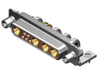 1731070194 - FCT Mixed Layout D-Sub Connector, Female, Right-Angle, PCB Through Hole, Gold Plating, Tin-plated Shell, 14.50mm Riveted Metal Bracket and M3 Clinch Nut, Female Screw Locks and Washers, 9 Circuits Loaded (4 High Power, 5 Signal), Heat Resistant Natural Insulator 1731070194 - FCT Mixed Layout D-Sub Connector, Female, Right-Angle, PCB Through Hole, Gold Plating, Tin-plated Shell, 14.50mm Riveted Metal Bracket and M3 Clinch Nut, Female Screw Locks and Washers, 9 Circuits Loaded (4 High Power, 5 Signal), Heat Resistant Natural Insulator