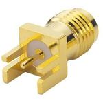 Taoglas-EMPCB.SMAFSTJ.B.HT Connector RF Conn SMA 0Hz to 12.4GHz 50Ohm Solder ST Edge Mount F Gold