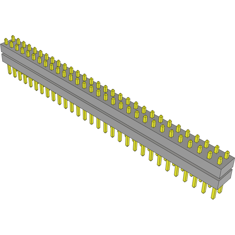 Samtec-TW-30-02-S-D-180-140 Connector Headers and PCB Receptacles Conn Board Stacker HDR 60 POS 2mm Solder ST Top Entry Thru-Hole Bulk