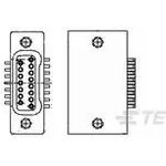 TE Connectivity-1589484-6 Connector D-Subminiature Conn D-Subminiature SKT 15 POS 0.64mm Solder ST SMD