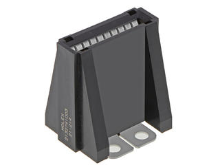 2132741003 - PowerPlane Bus Bar Assembly, Vertical Mount, Dual Hole, Closed Side Walls, Silver (Ag) Plated