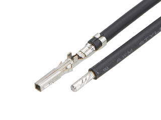 2196711103 - Pre-Crimped Lead Mini-Fit Sigma Female-to-Pigtail, Tin (Sn) Plating, 225.00mm Length, 20 AWG, Black