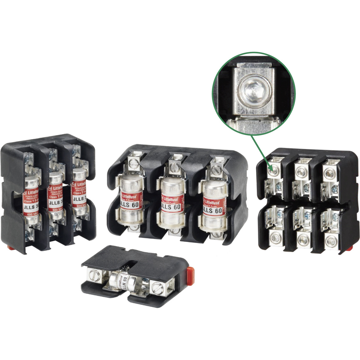 Littelfuse-LFT601003CS Fuse Accessories Fuse Block 100A 600V Chassis Mount Solder Lug