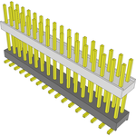 Samtec-HW-17-10-G-D-550-SM Connector Headers and PCB Receptacles Conn Board Stacker HDR 34 POS 2.54mm Solder ST Top Entry SMD Tube